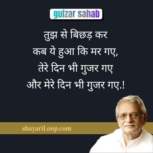Hindi Gulzar Shayari on Life