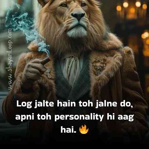 attitude banger lines in Hindi