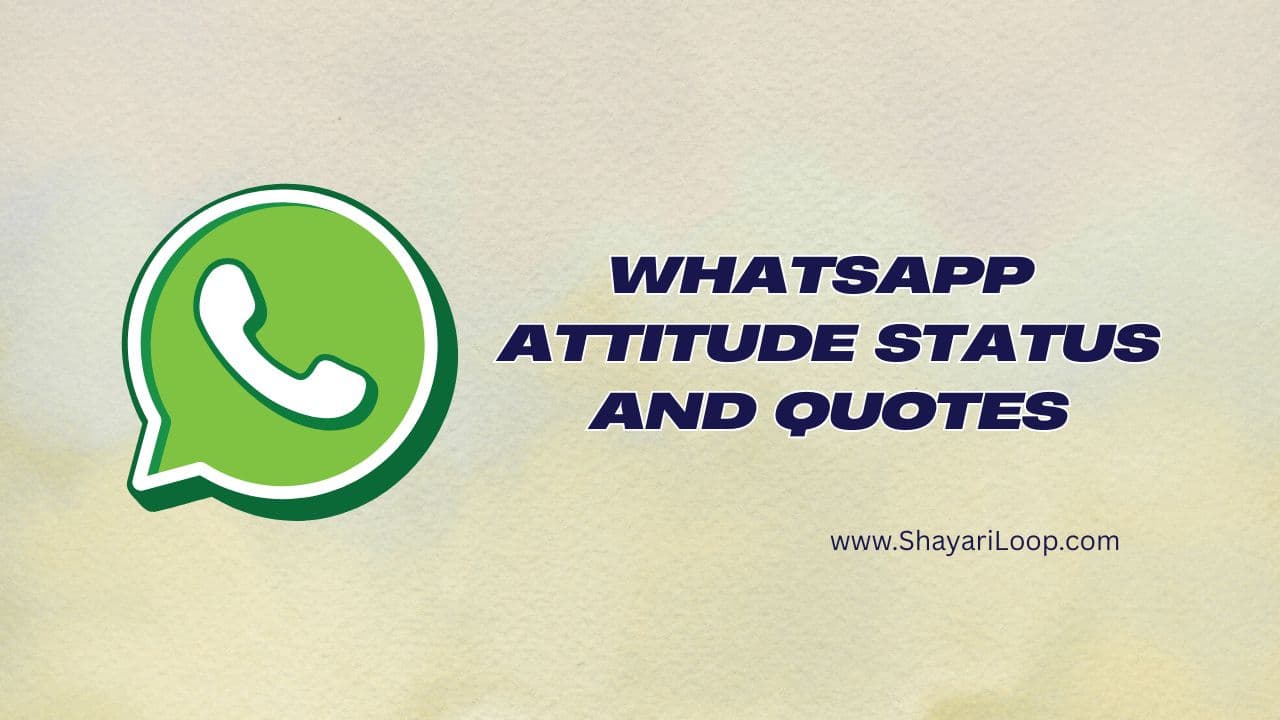 Attitude Status and Quotes in English