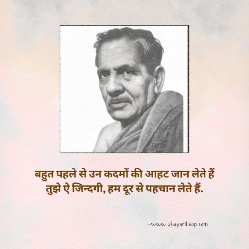 Firaq Gorakhpuri Shayari in Hindi